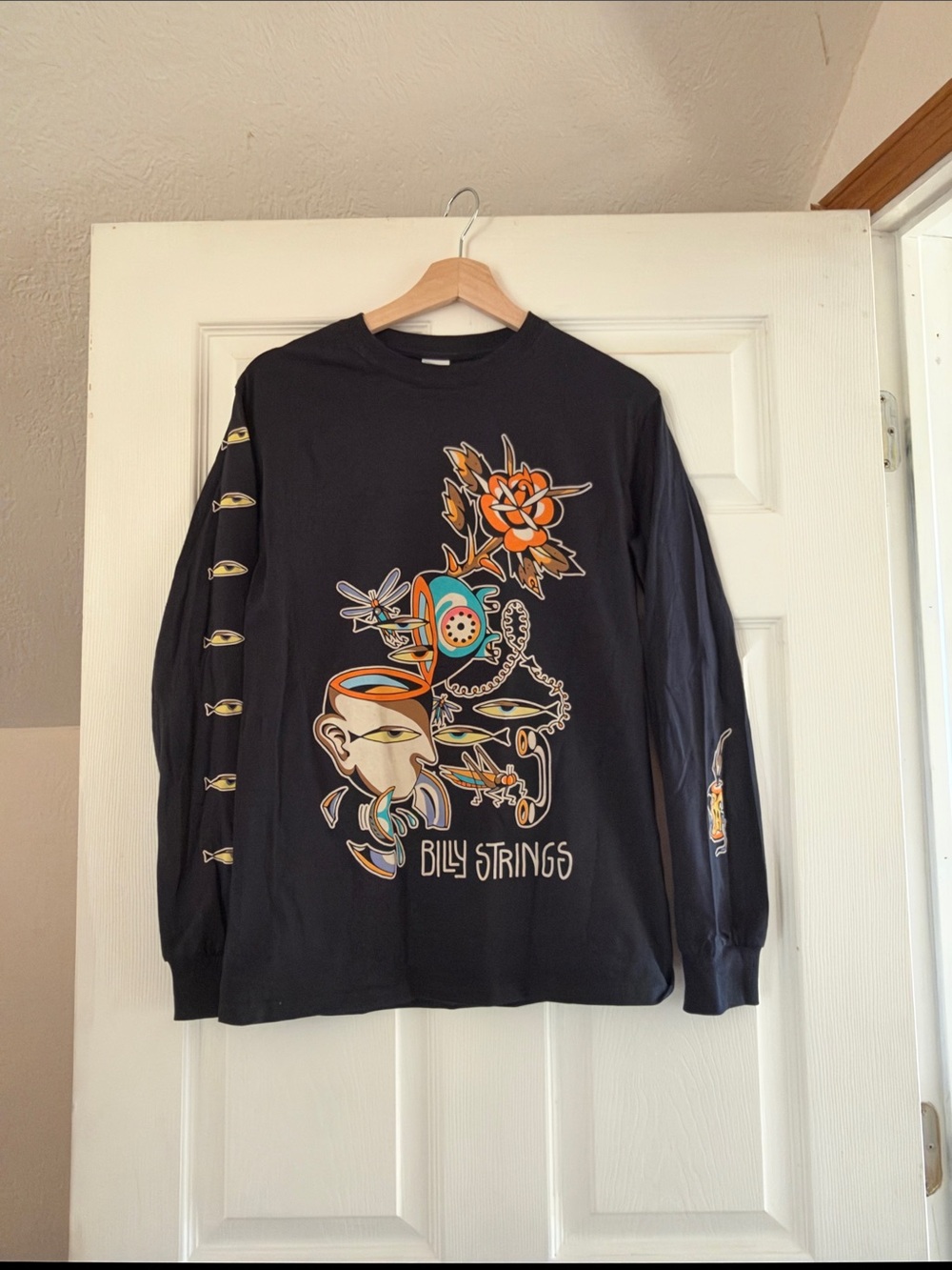 Billy Strings Home Album Graphic Long-Sleeve Tee - Black with Multicolor Print